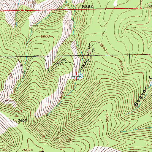 Topographic Map of Maple Tank, AZ