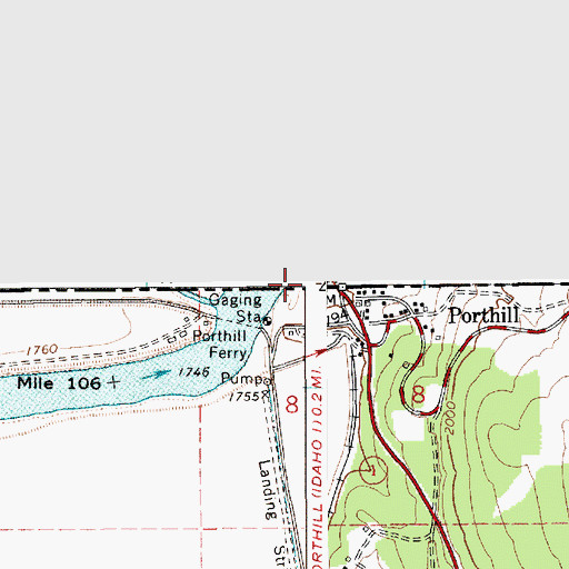 Topographic Map of Purcell Trench, ID