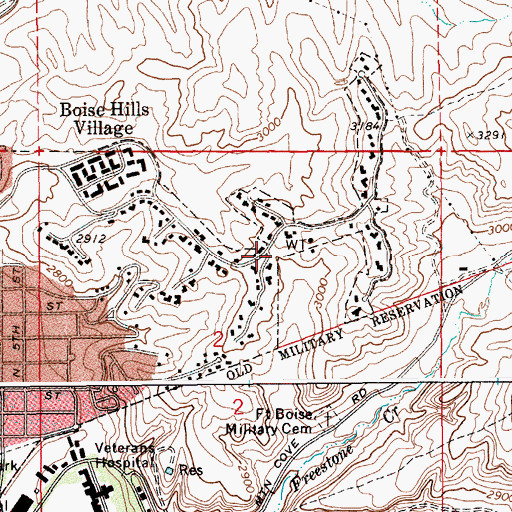 Topographic Map of KIDO, ID
