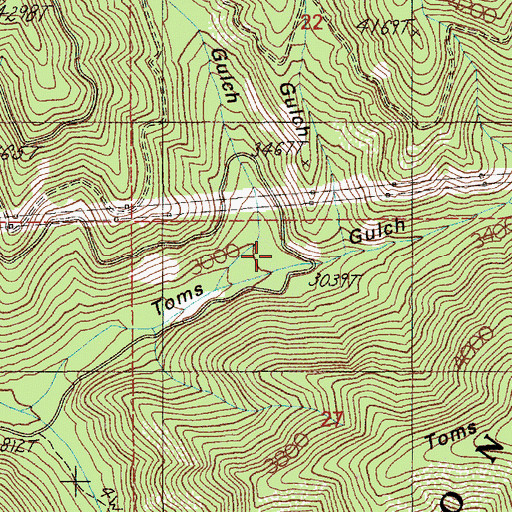 Topographic Map of Jinks Gulch, ID