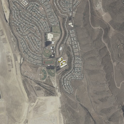 Aerial/Satellite Image of Morenci High School, AZ