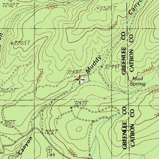 Topographic Map of Muddy Tank, AZ