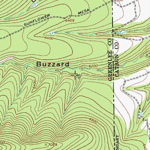 Topographic Map of Nine Tank, AZ