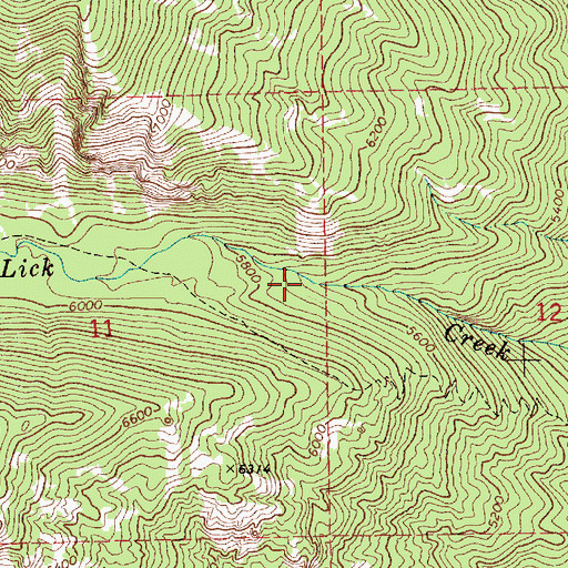 Topographic Map of Payette National Forest, ID