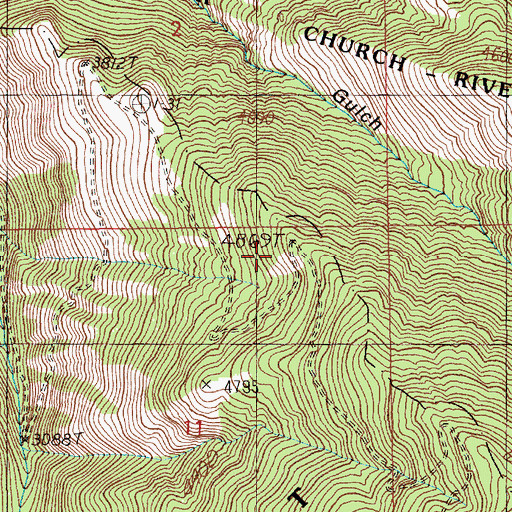 Topographic Map of Peterson Flat, ID