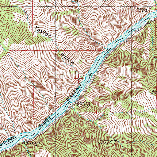 Topographic Map of Taylor Gulch, ID