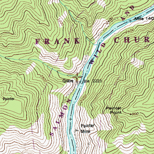 Topographic Map of Tepee Gulch, ID