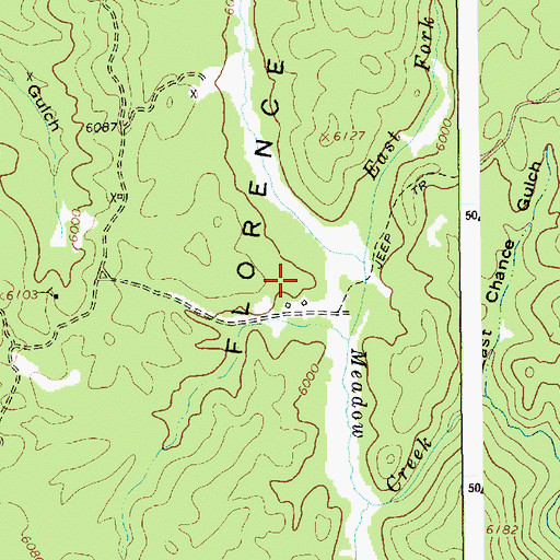 Topographic Map of Sampson, ID