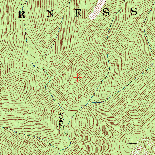 Topographic Map of Cedar Saddle, ID