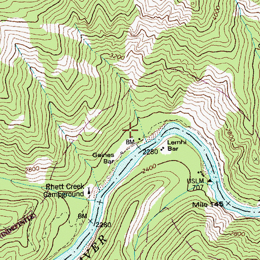 Topographic Map of Wolfe Place, ID