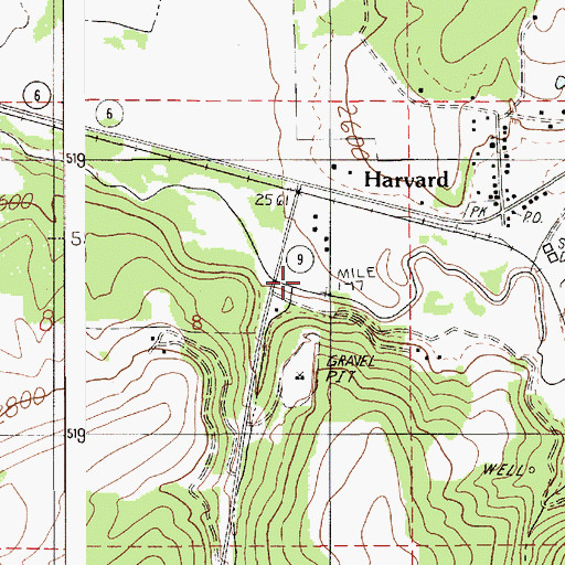 Topographic Map of Heath Gulch, ID