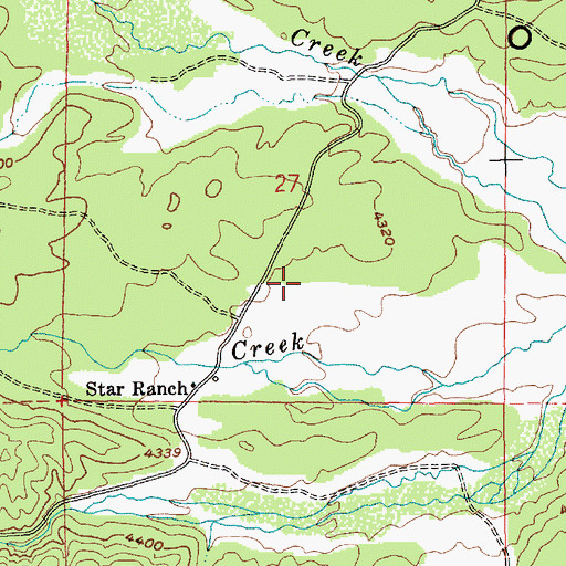 Topographic Map of Star Ranch Summer Home Area, ID