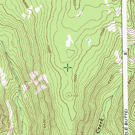 Topographic Map of Hagen Ridge, ID
