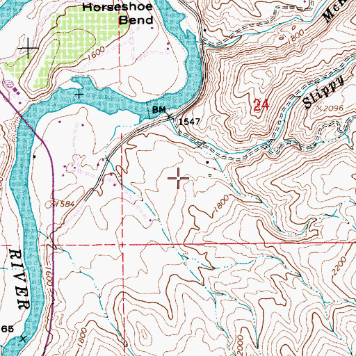 Topographic Map of Wilson, ID