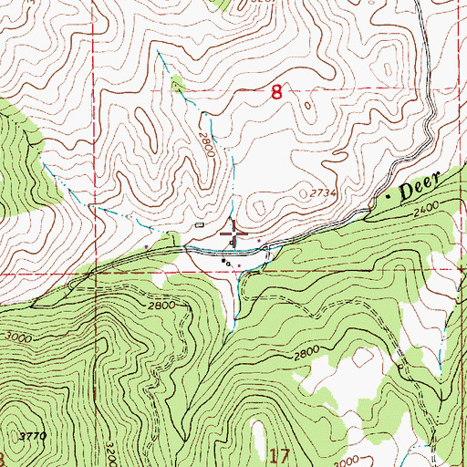 Topographic Map of Robinson, ID