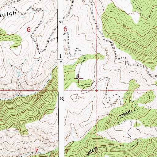 Topographic Map of Rape Place, ID