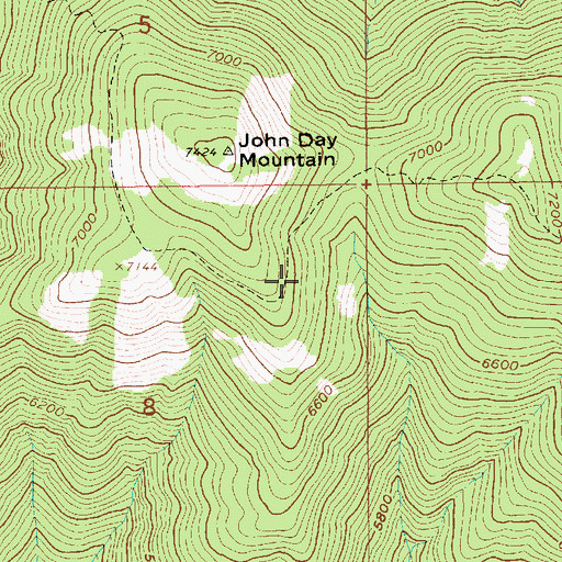 Topographic Map of Martin Spring, ID