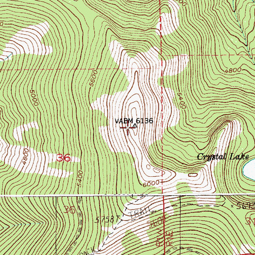 Topographic Map of Pearson Peak, ID