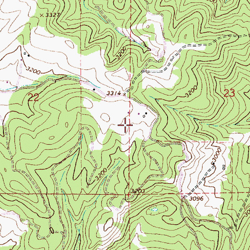 Topographic Map of Tahoe, ID