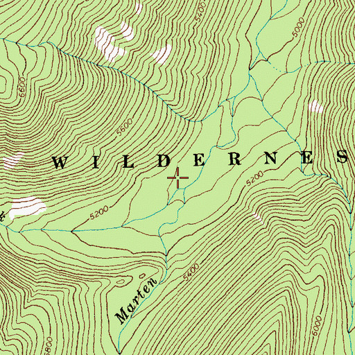 Topographic Map of First Smoke Jump Site, ID