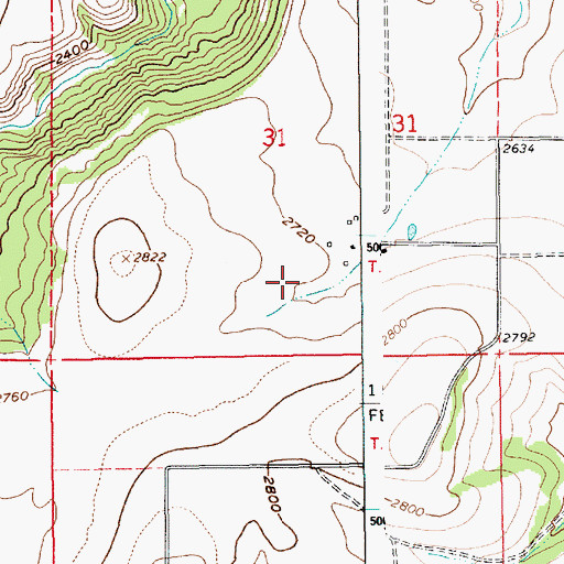 Topographic Map of Groom, ID