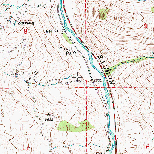 Topographic Map of State Campground Recreation Site, ID