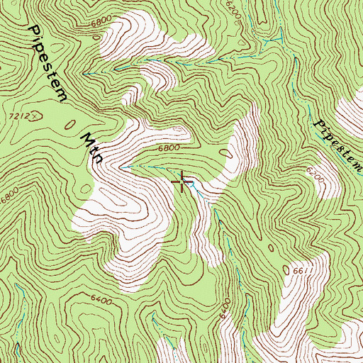Topographic Map of Pipestem Mountain Tank, AZ