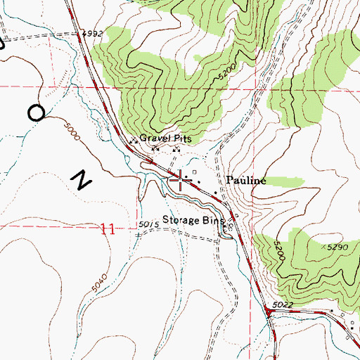 Topographic Map of Arbon Post Office, ID