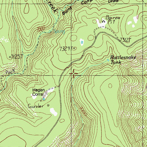 Topographic Map of Rattlesnake Tank, AZ