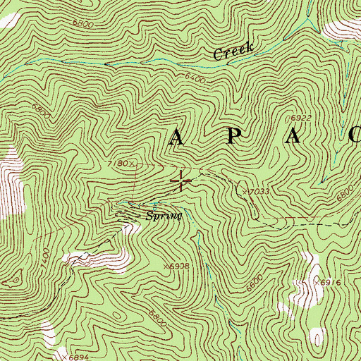 Topographic Map of Red Mountain Twenty-five Trail, AZ