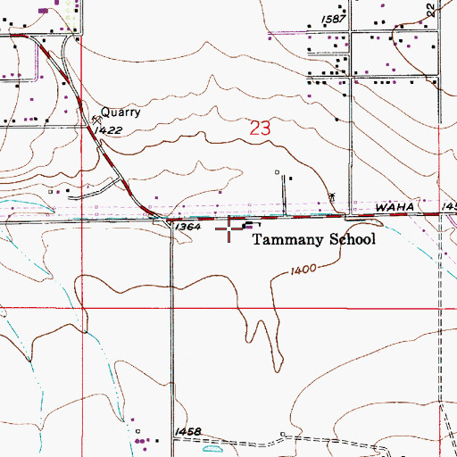 Topographic Map of Tammany Alternative Learning Center, ID