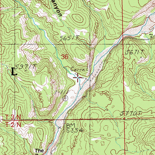 Topographic Map of Richardson Cabin, AZ