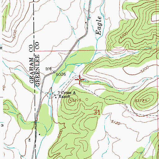 Topographic Map of Road Tank, AZ
