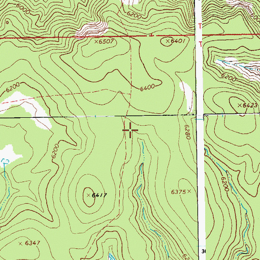 Topographic Map of Rocky Tank, AZ