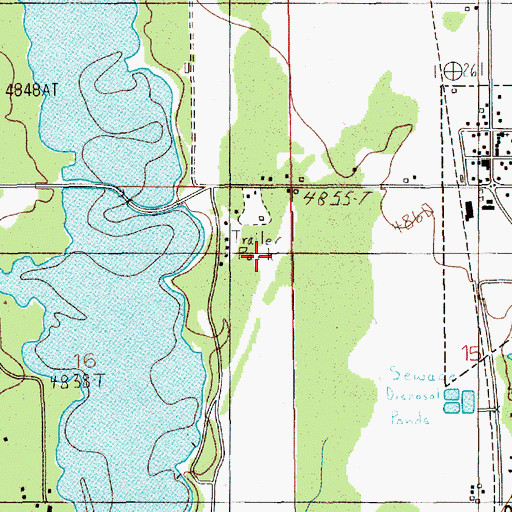 Topographic Map of Donald D Coski Memorial Airport, ID