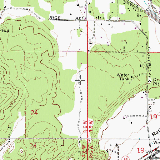 Topographic Map of Smith Ranch Airport, ID