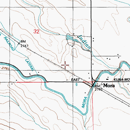 Topographic Map of Larkin Airport, ID