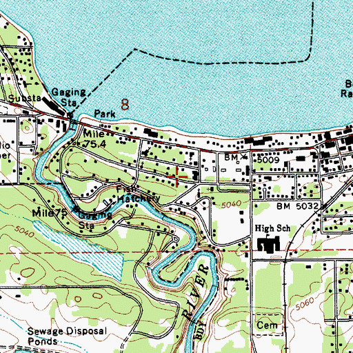 Topographic Map of McCall Memorial Hospital Heliport, ID