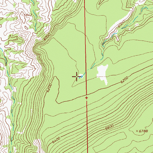 Topographic Map of South Sixshooter Flat Tank, AZ