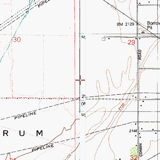 Topographic Map of Hubofs Heliport, ID