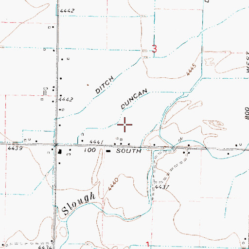 Topographic Map of Russell W Anderson Strip, ID