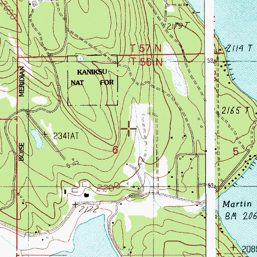 Topographic Map of Bird Number 2 Airport, ID