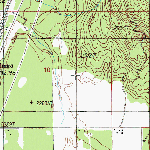 Topographic Map of Bottle Bay Seaplane Base, ID