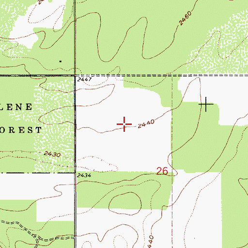 Topographic Map of Round Mountain Aerodrome (historical), ID