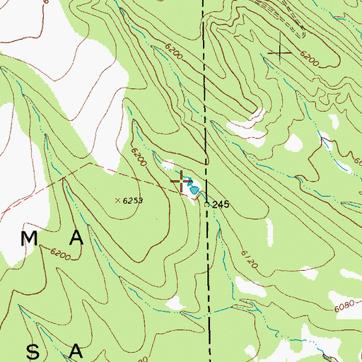 Topographic Map of Stateline Tank, AZ