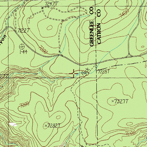Topographic Map of Stateline Tank, AZ