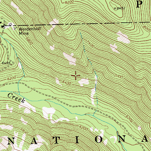 Topographic Map of Pueblo Summit Trailhead, ID