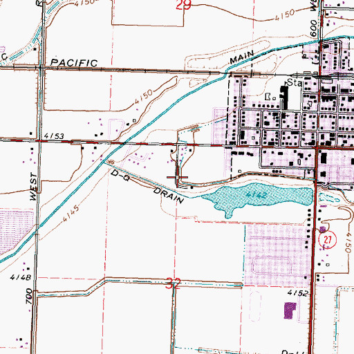 Topographic Map of Minico Alternative High School, ID