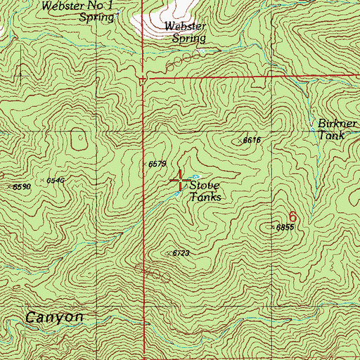 Topographic Map of Stove Tank, AZ