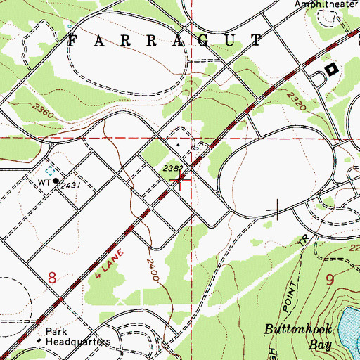 Topographic Map of Nighthawk Campground, ID